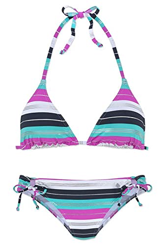 s.Oliver Damen Triangel Bikini Streifen (Cup C/D) (as3, Numeric, Numeric_36, Regular, Regular, Bunt) von s.Oliver