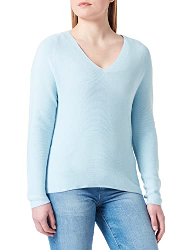 s.Oliver Damen V-neck V Neck Pullover langarm, Blau, 46 EU von s.Oliver