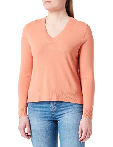 s.Oliver Damen V-neck V Neck Pullover langarm, Orange, 34 EU von s.Oliver