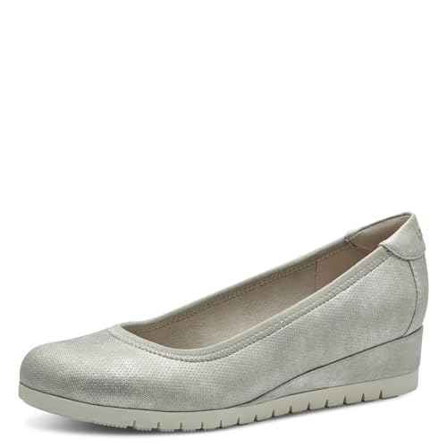 s.Oliver Damen Wedge Pumps mit Keilabsatz Elegant, Beige (Beige), 37 EU von s.Oliver