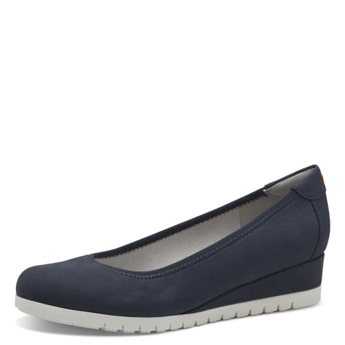 s.Oliver Damen Wedge Pumps mit Keilabsatz Elegant, Blau (Navy), 38 EU von s.Oliver