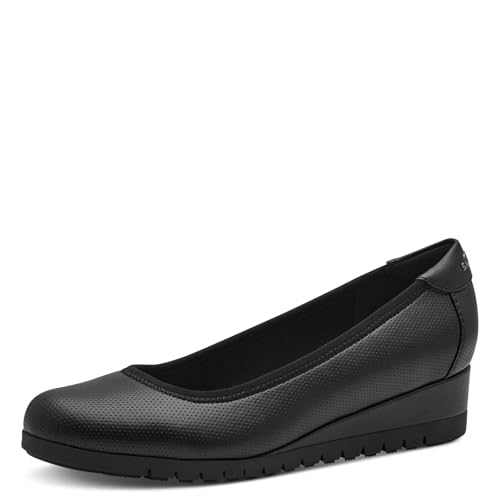 s.Oliver Damen Wedge Pumps mit Keilabsatz Elegant, Schwarz (Black), 39 EU von s.Oliver