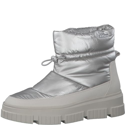 s.Oliver Damen Winterstiefeletten ohne Absatz Gefüttert Plateau, Gold (Champagne), 36 EU von s.Oliver