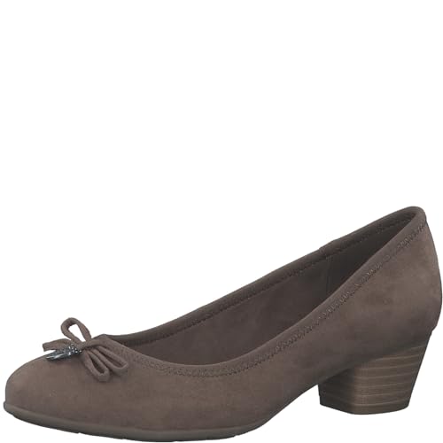 s.Oliver Damen Pumps mit Schleife Kleiner Absatz, Braun (Pepper), 37 von s.Oliver