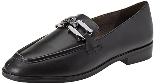 s.Oliver Damen Loafer ohne Absatz aus Leder Spitz Schwarz (Black Nappa), 40 von s.Oliver