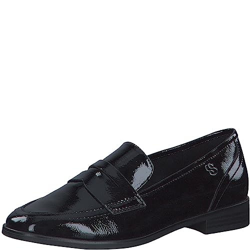 s.Oliver Damen Loafer ohne Absatz Lack Spitz, Schwarz (Black Patent), 36 EU s.Oliver Damen Loafer ohne Absatz Lack Spitz, Schwarz (Black Patent), 36 EU von s.Oliver
