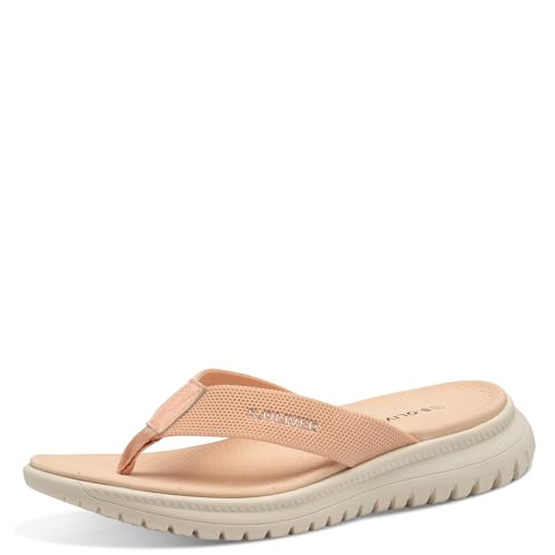 s.Oliver Damen Zehentrenner mit Dicker Sohle Bequem, Rosa (Peach), 38 EU von s.Oliver