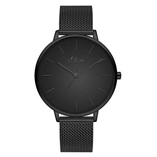 s.Oliver DamenArmbanduhr Analog Quarz Edelstahl SO-3803-MQ von s.Oliver