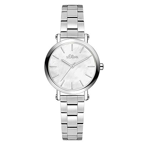 s.Oliver DamenArmbanduhr Analog Quarz Edelstahl SO-3810-MQ von s.Oliver