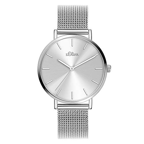 s.Oliver DamenArmbanduhr Analog Quarz Edelstahl SO-3909-MQ von s.Oliver