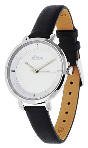 s.Oliver DamenArmbanduhr Analog Quarz Leder SO-3453-LQ von s.Oliver