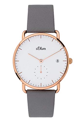 s.Oliver DamenArmbanduhr Analog Quarz Leder SO-3714-LQ von s.Oliver