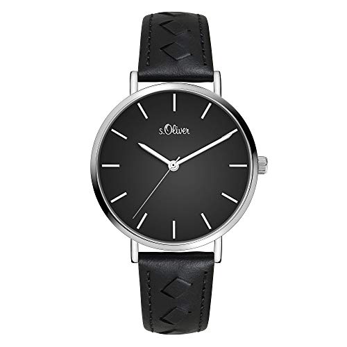 s.Oliver DamenArmbanduhr Analog Quarz Leder SO-3842-LQ von s.Oliver