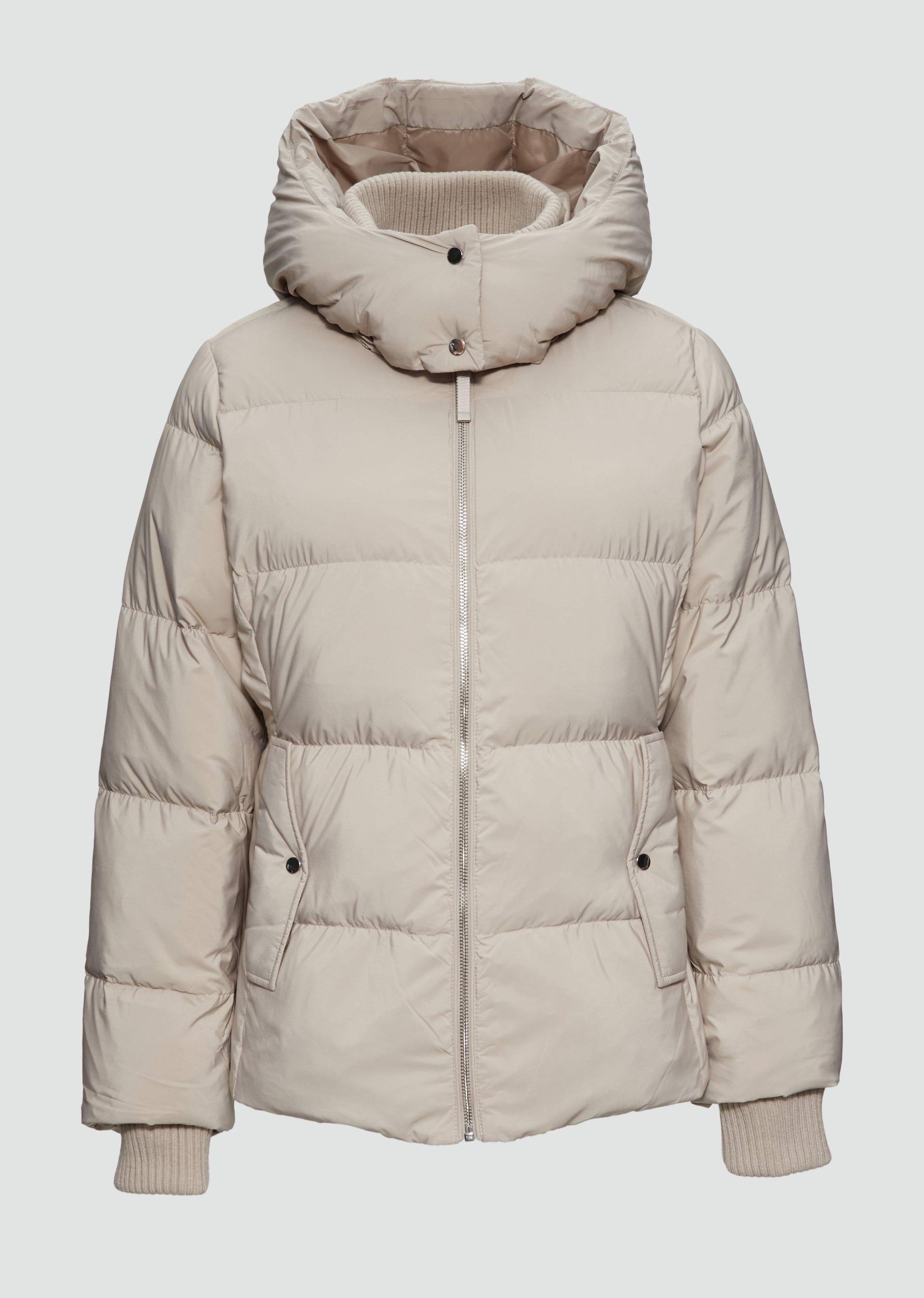 s.Oliver - Daunenjacke mit abnehmbarer Kapuze, Damen, Beige von s.Oliver