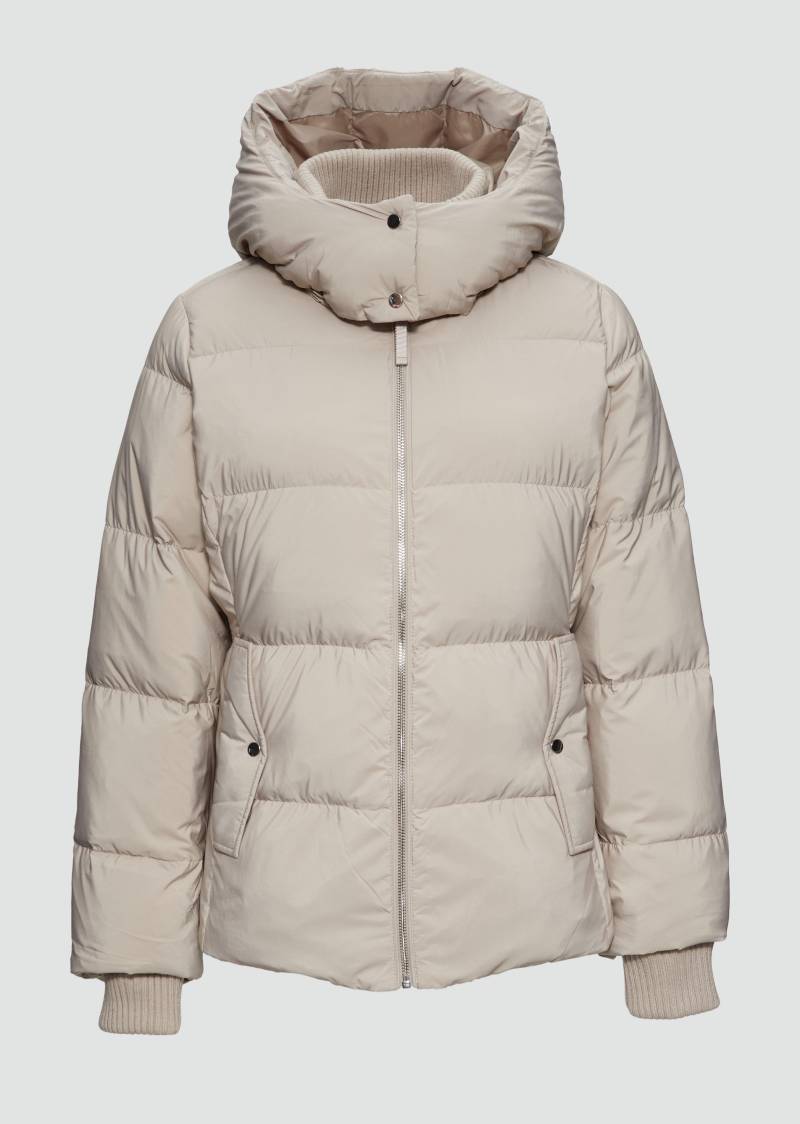s.Oliver - Daunenjacke mit abnehmbarer Kapuze, Damen, Beige von s.Oliver