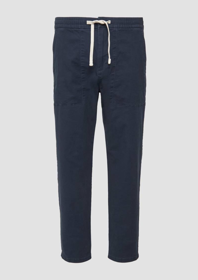 s.Oliver - Detroit: Chinohose im Relaxed Fit aus Baumwollstretch, Herren, blau von s.Oliver
