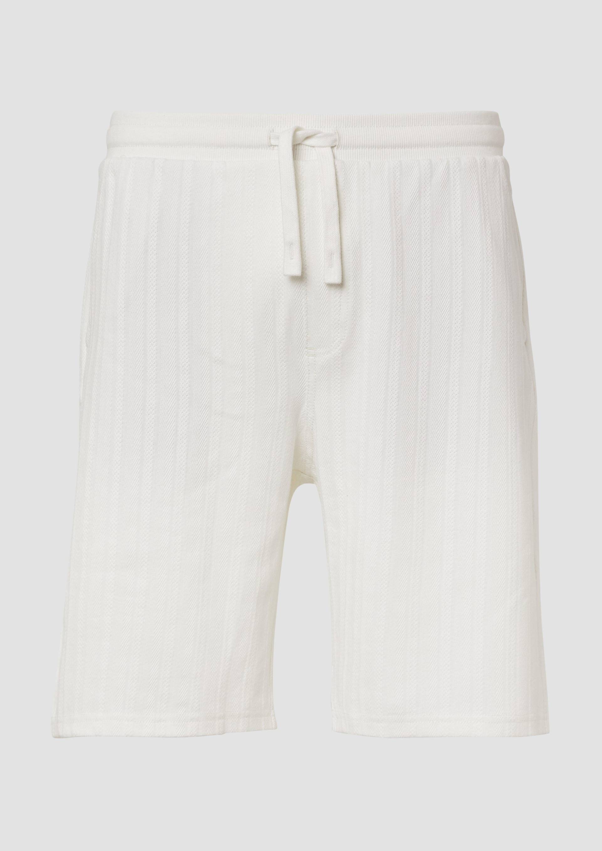 s.Oliver - Detroit: Strukturierte Bermuda im Relaxed Fit, Herren, weiß s.Oliver - Detroit: Strukturierte Bermuda im Relaxed Fit, Herren, weiß von s.Oliver