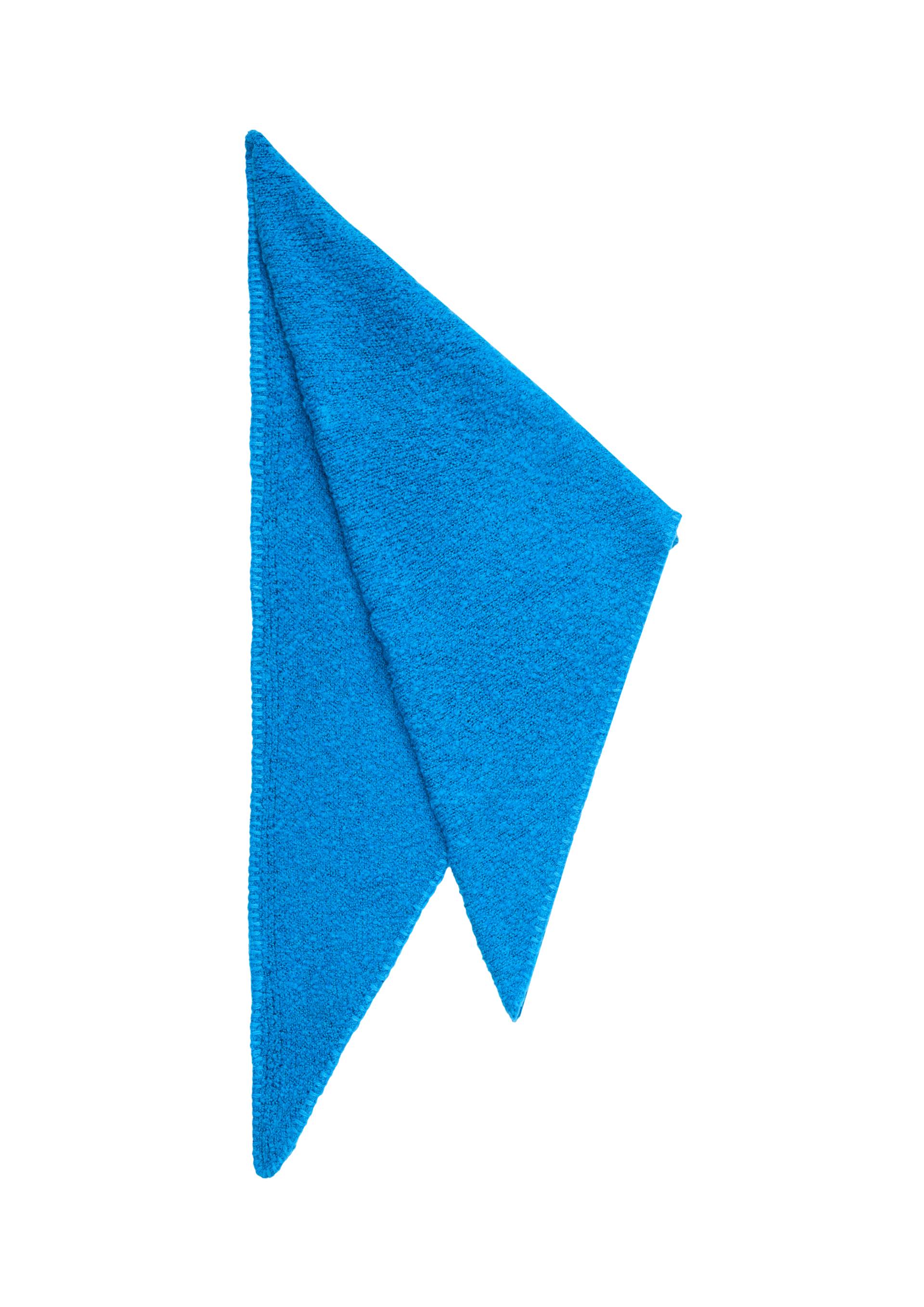 s.Oliver - Dreieckstuch aus Strick, Damen, blau von s.Oliver