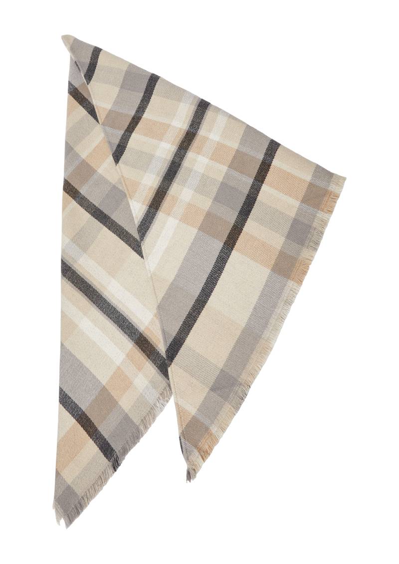 s.Oliver - Dreieckstuch mit All-over-Print, Damen, beige|mehrfarbig von s.Oliver