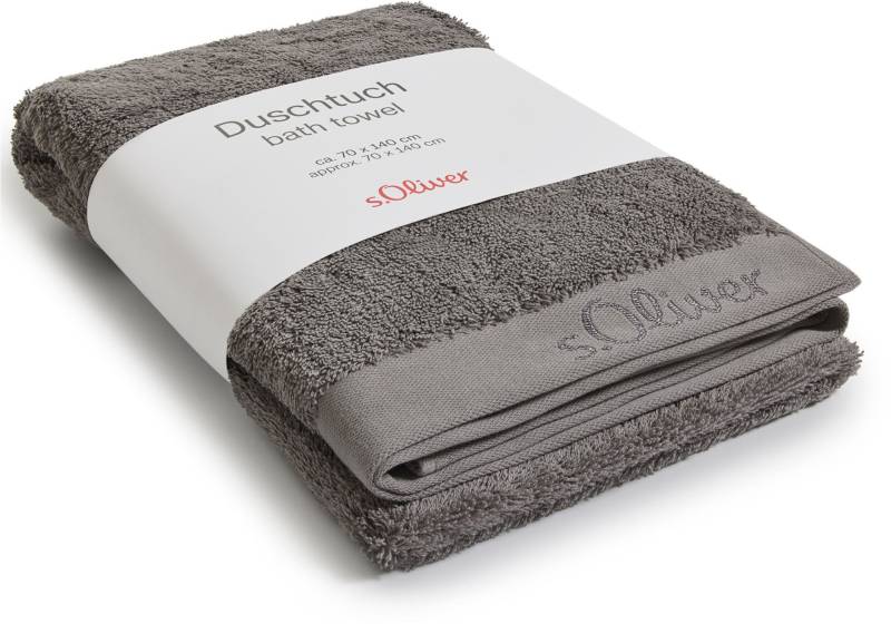 s.Oliver Duschtuch "s.Oliver, Premium Qualität, 600 gr/m², auch als Sets erhältlich", (1 St., Badetuch 70 x 140 cm), große Farbauswahl, auch als Handtuch, Waschhandschuh, Gästetuch von s.Oliver