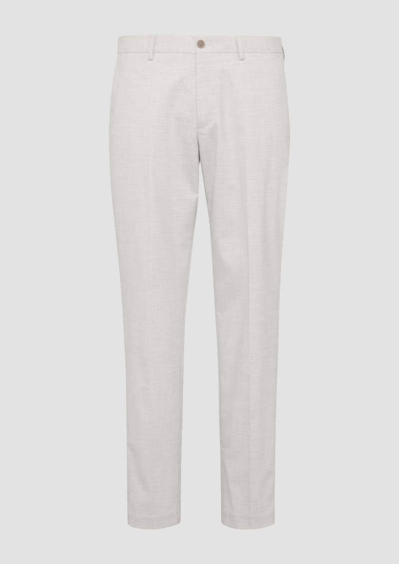 s.Oliver - s.O PURE: Anzughose mit Slim Leg, Herren, weiß s.Oliver - s.O PURE: Anzughose mit Slim Leg, Herren, weiß von s.Oliver