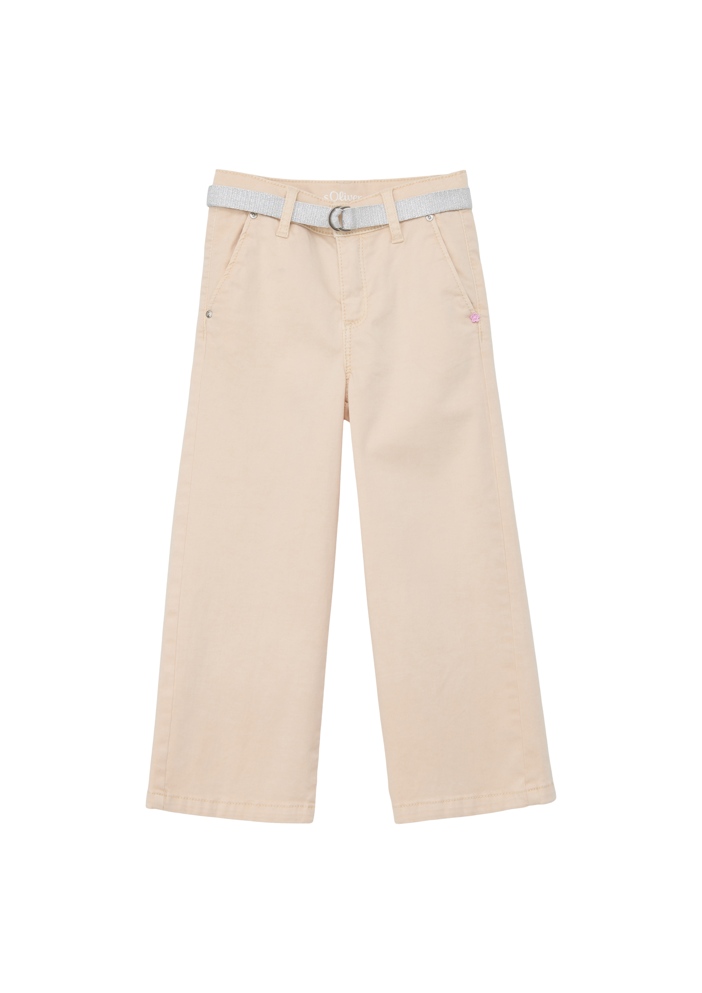 s.Oliver - Elastische Hose aus Twill, Kinder, Beige von s.Oliver