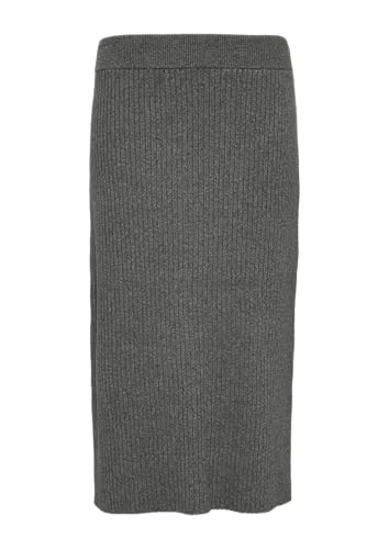 s.Oliver Elastischer Midi-Strickrock mit Seitenschlitz Graphit 40 von s.Oliver