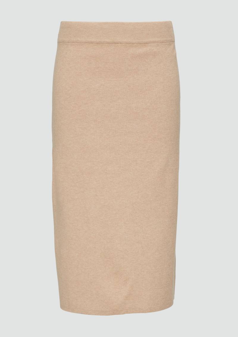 s.Oliver - Elastischer Midi-Strickrock im Slim Fit, Damen, braun von s.Oliver