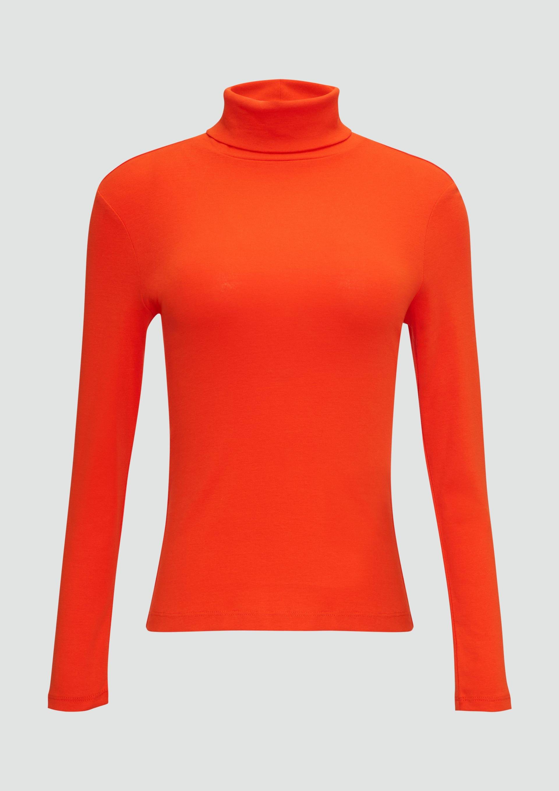 s.Oliver - Elastisches Langarmshirt mit Rollkragen, Damen, Orange s.Oliver - Elastisches Langarmshirt mit Rollkragen, Damen, Orange von s.Oliver