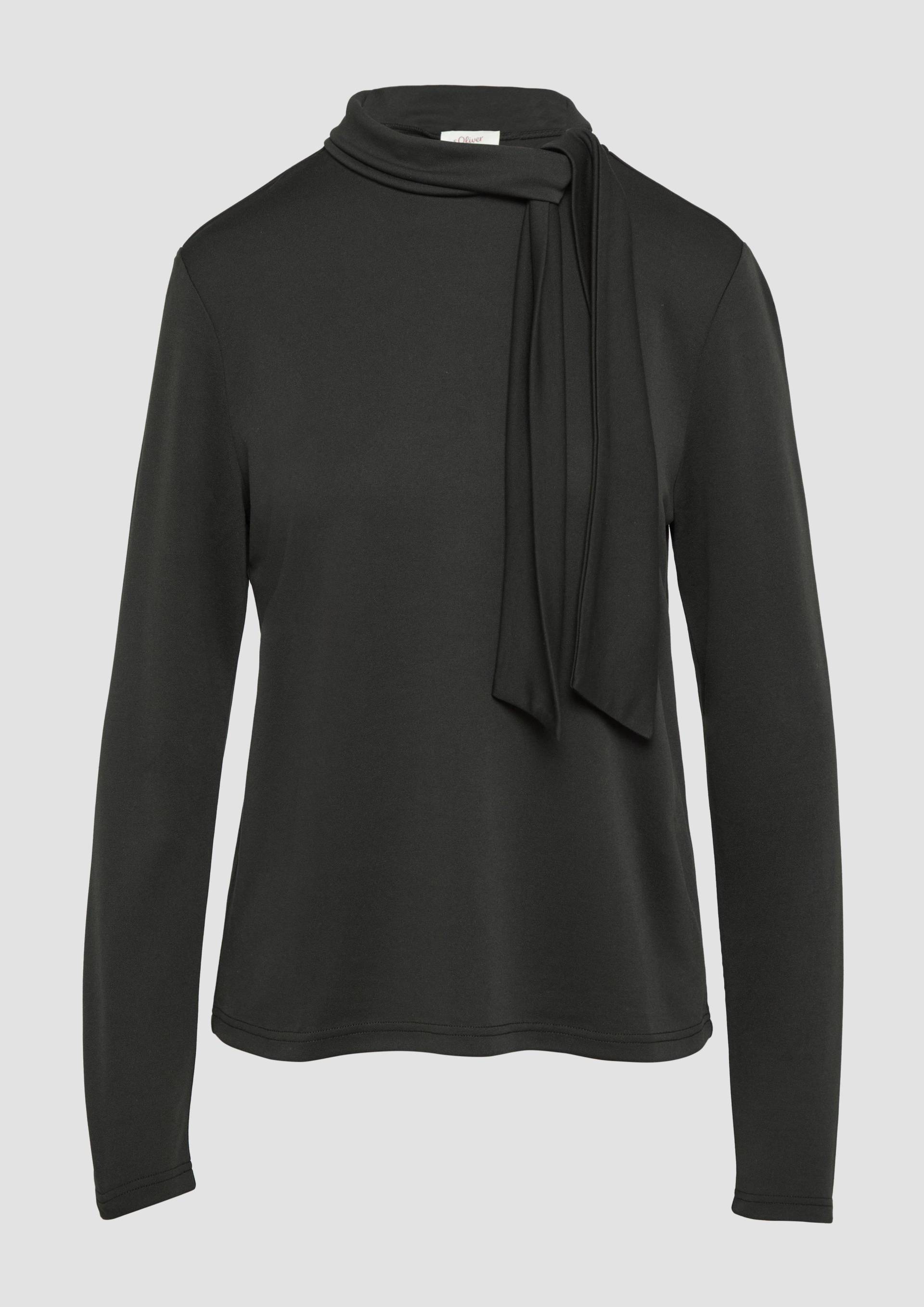 s.Oliver - Elastisches Longsleeve aus Modalmix mit Knotendetail, Damen, schwarz s.Oliver - Elastisches Longsleeve aus Modalmix mit Knotendetail, Damen, schwarz von s.Oliver