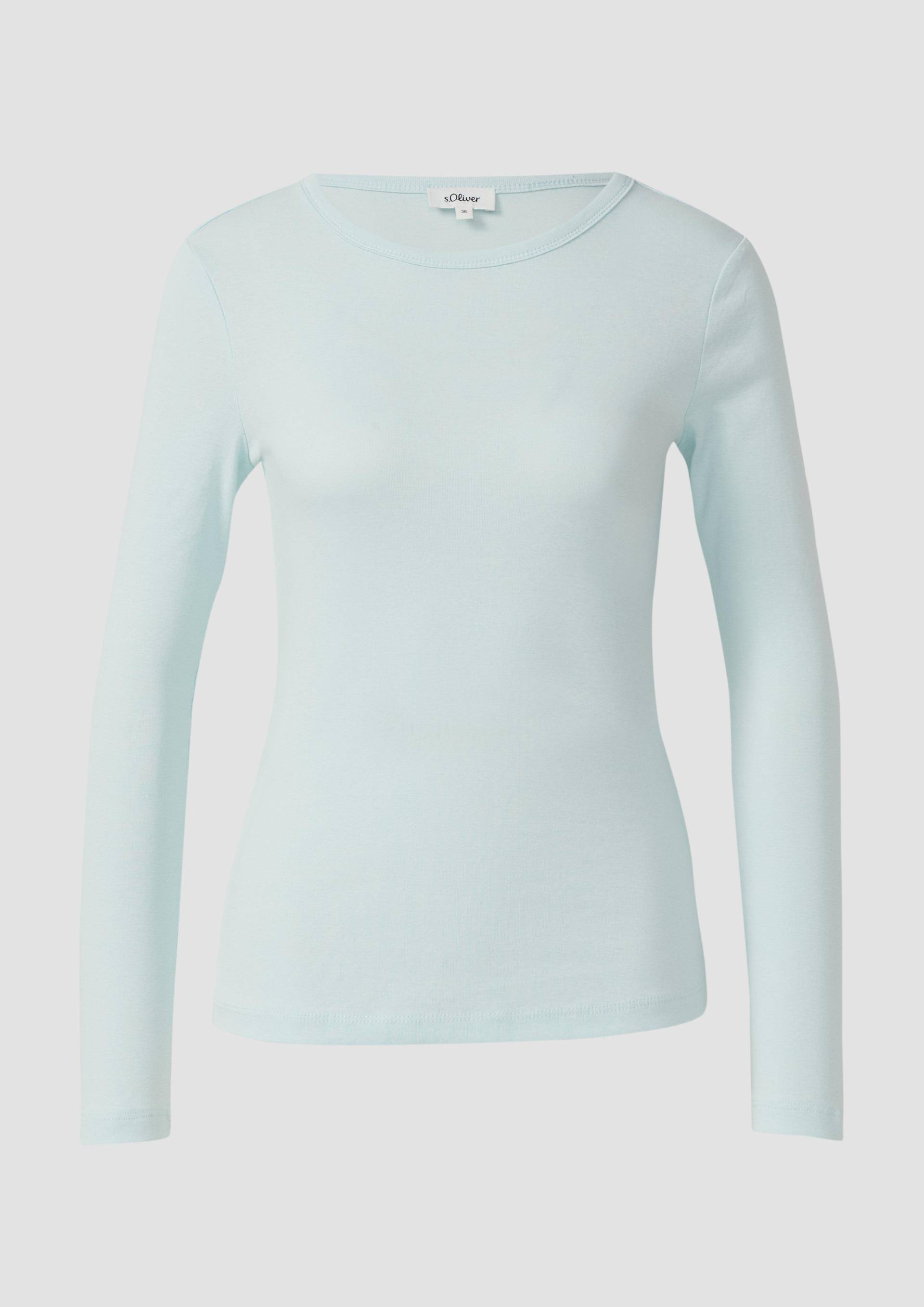 s.Oliver - Elastisches Longsleeve im Slim Fit, Damen, türkis s.Oliver - Elastisches Longsleeve im Slim Fit, Damen, türkis von s.Oliver