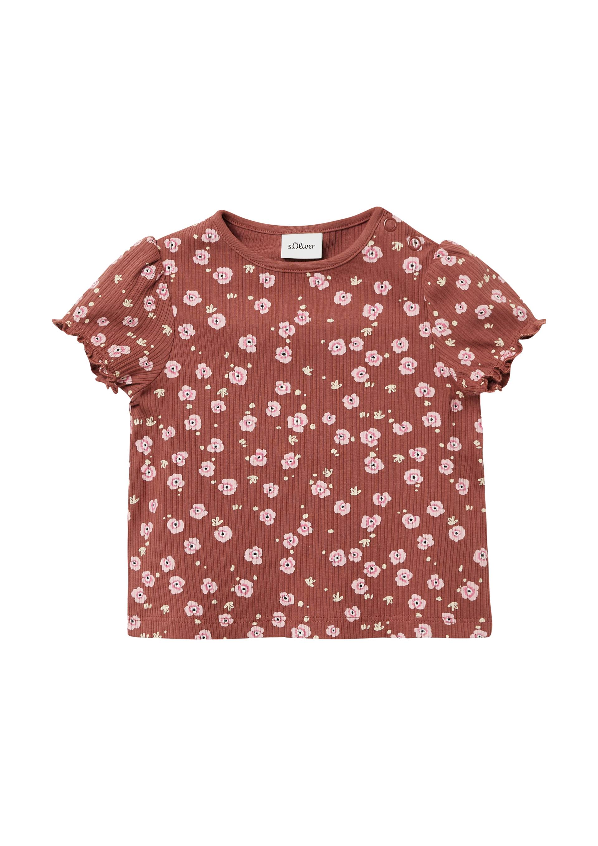 s.Oliver - Elastisches T-Shirt aus Rippware mit Puffärmeln, Babys, rot s.Oliver - Elastisches T-Shirt aus Rippware mit Puffärmeln, Babys, rot von s.Oliver