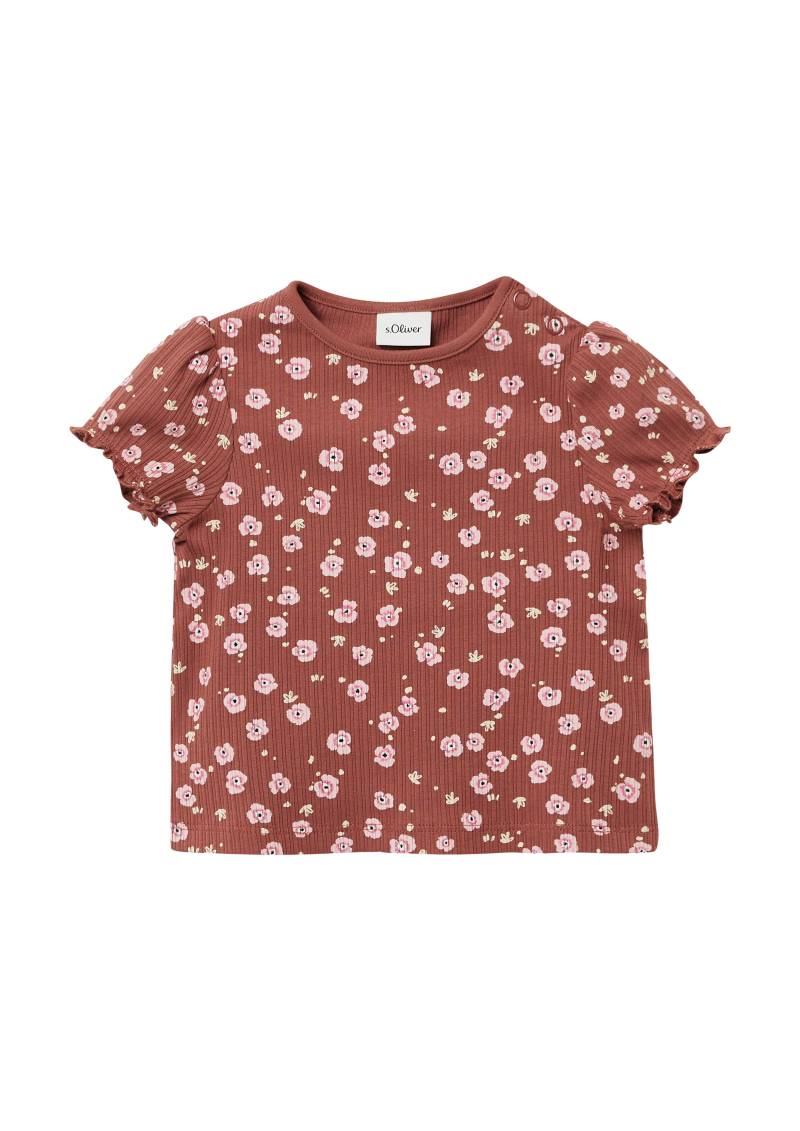 s.Oliver - Elastisches T-Shirt aus Rippware mit Puffärmeln, Babys, rot s.Oliver - Elastisches T-Shirt aus Rippware mit Puffärmeln, Babys, rot von s.Oliver