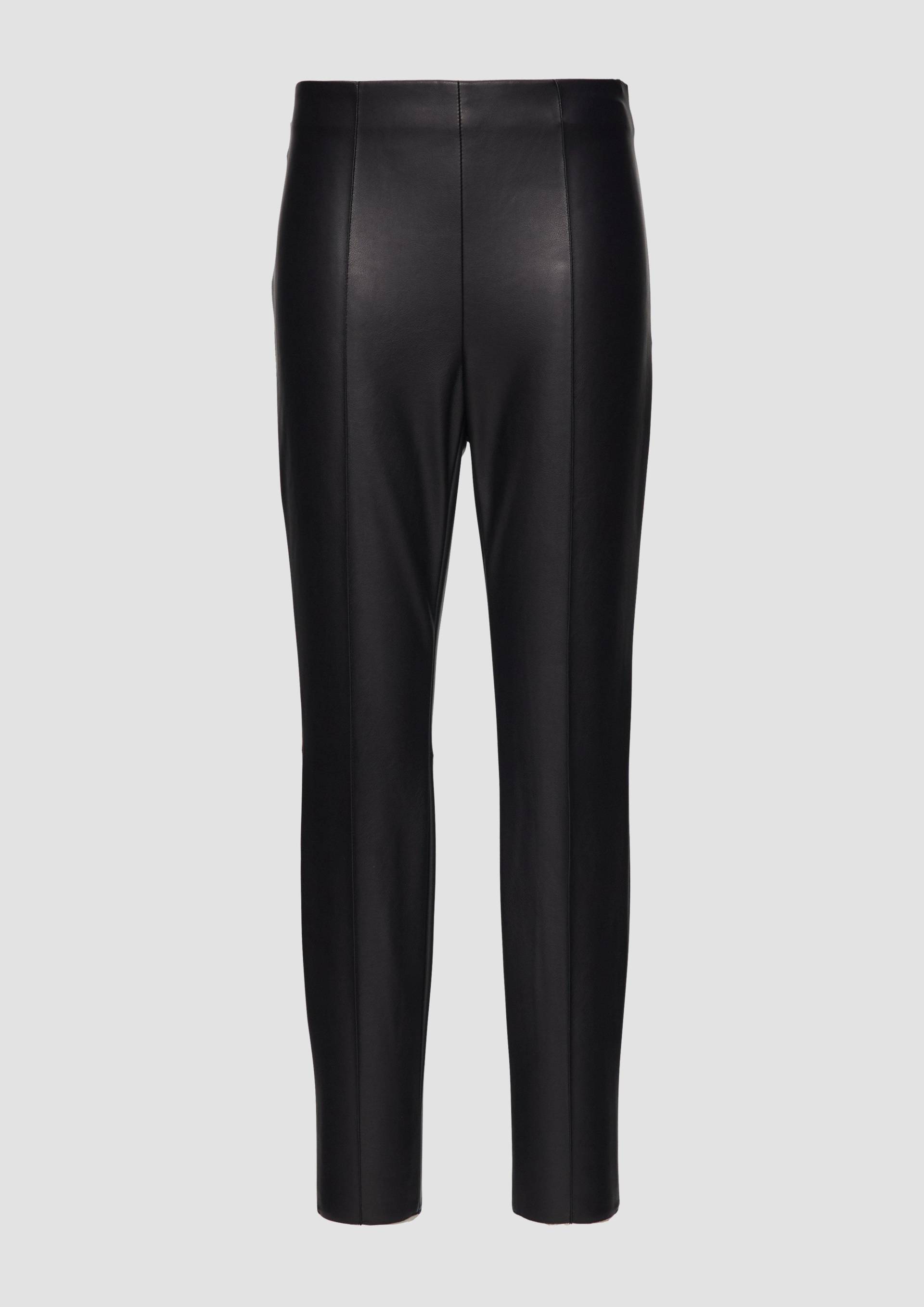s.Oliver - Extra Slim: Leggings aus Lederimitat, Damen, schwarz von s.Oliver