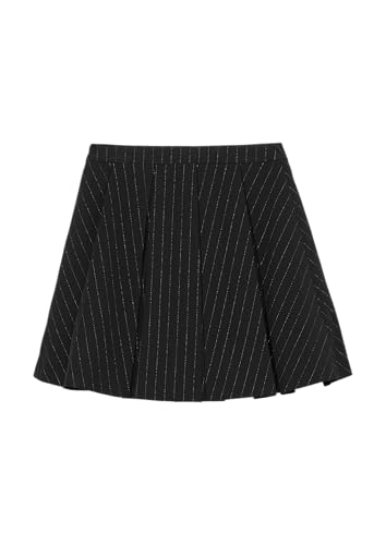 s.Oliver Faltenrock in Mini-Länge mit Glitzer-Nadelstreifen schwarz 158 von s.Oliver