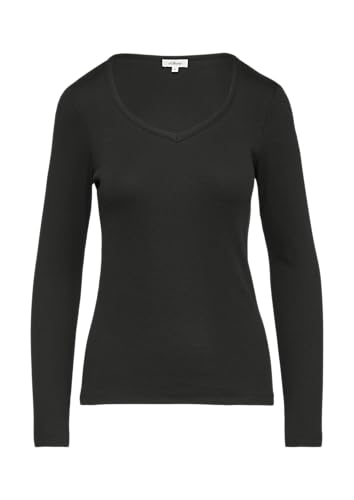 s.Oliver Feines Jersey-Longsleeve mit Rippstruktur schwarz 42 von s.Oliver