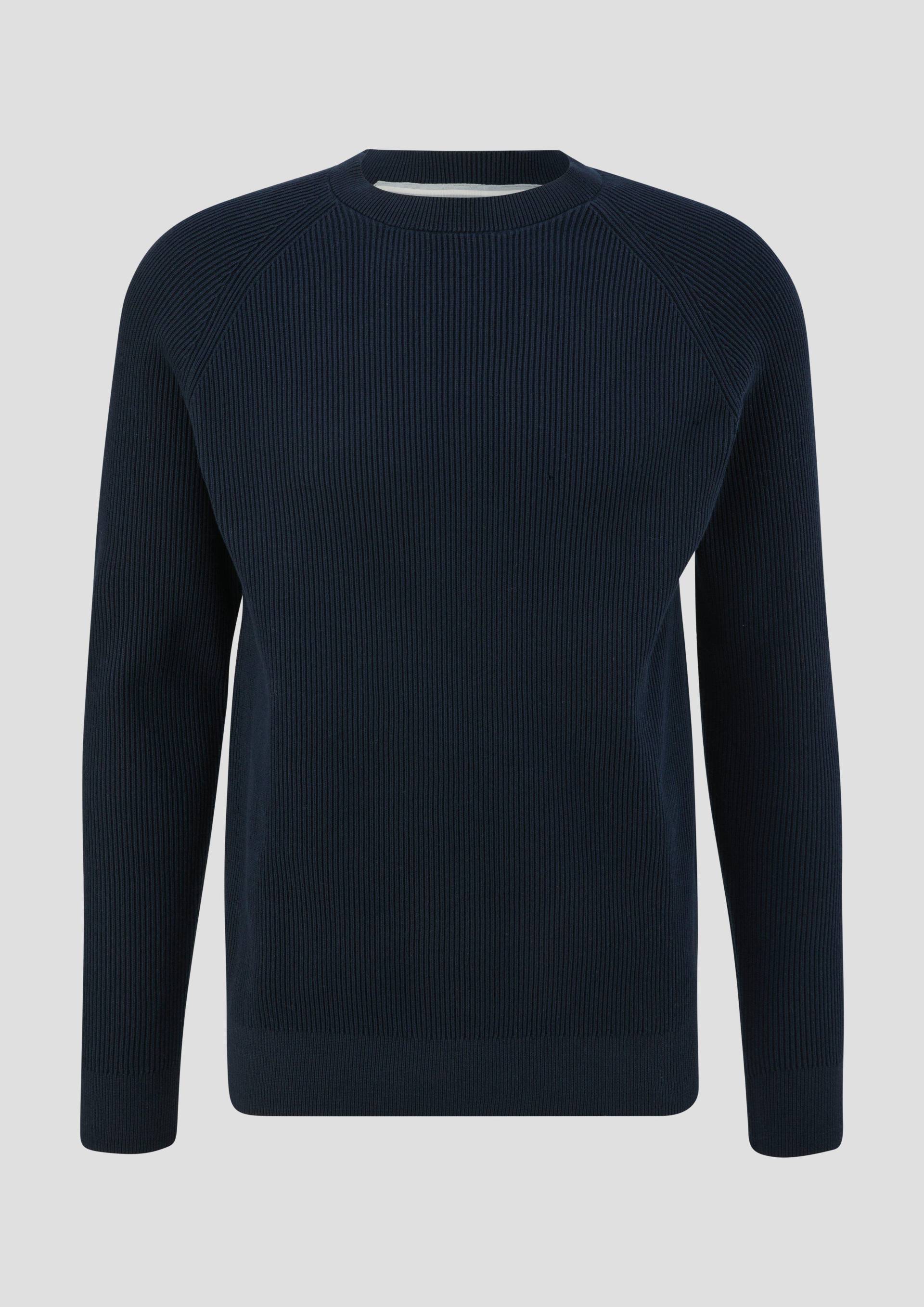s.Oliver - Feinstrickpullover aus Baumwolle, Herren, blau von s.Oliver