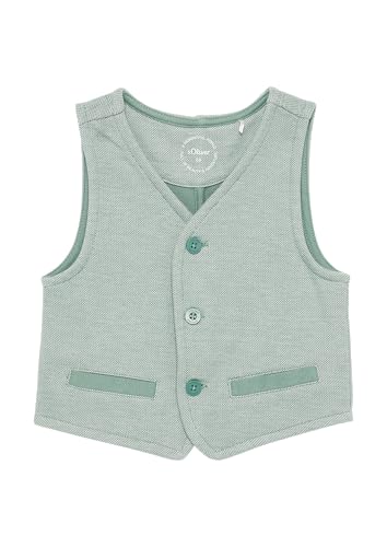 s.Oliver Festive Weste aus strukturierter Sweatware minze 80 von s.Oliver