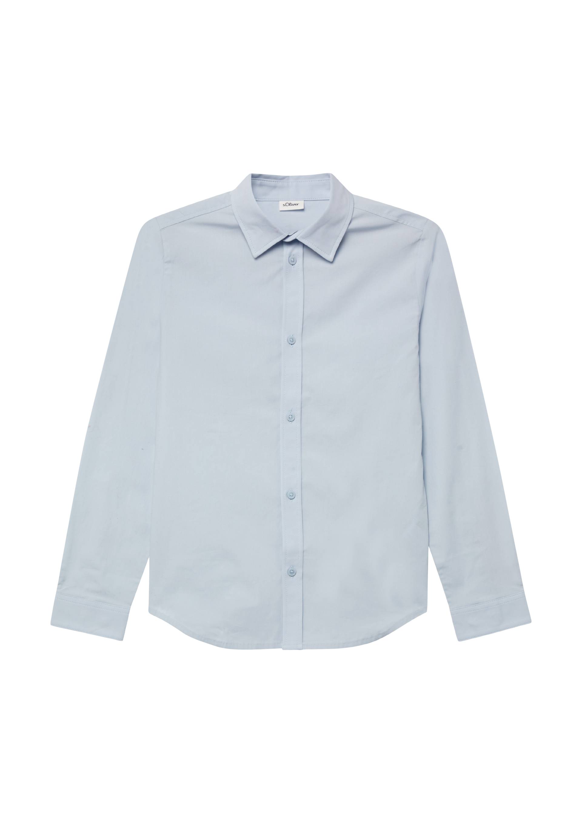 s.Oliver - Festives Hemd in Slim Fit, Jungen, blau von s.Oliver
