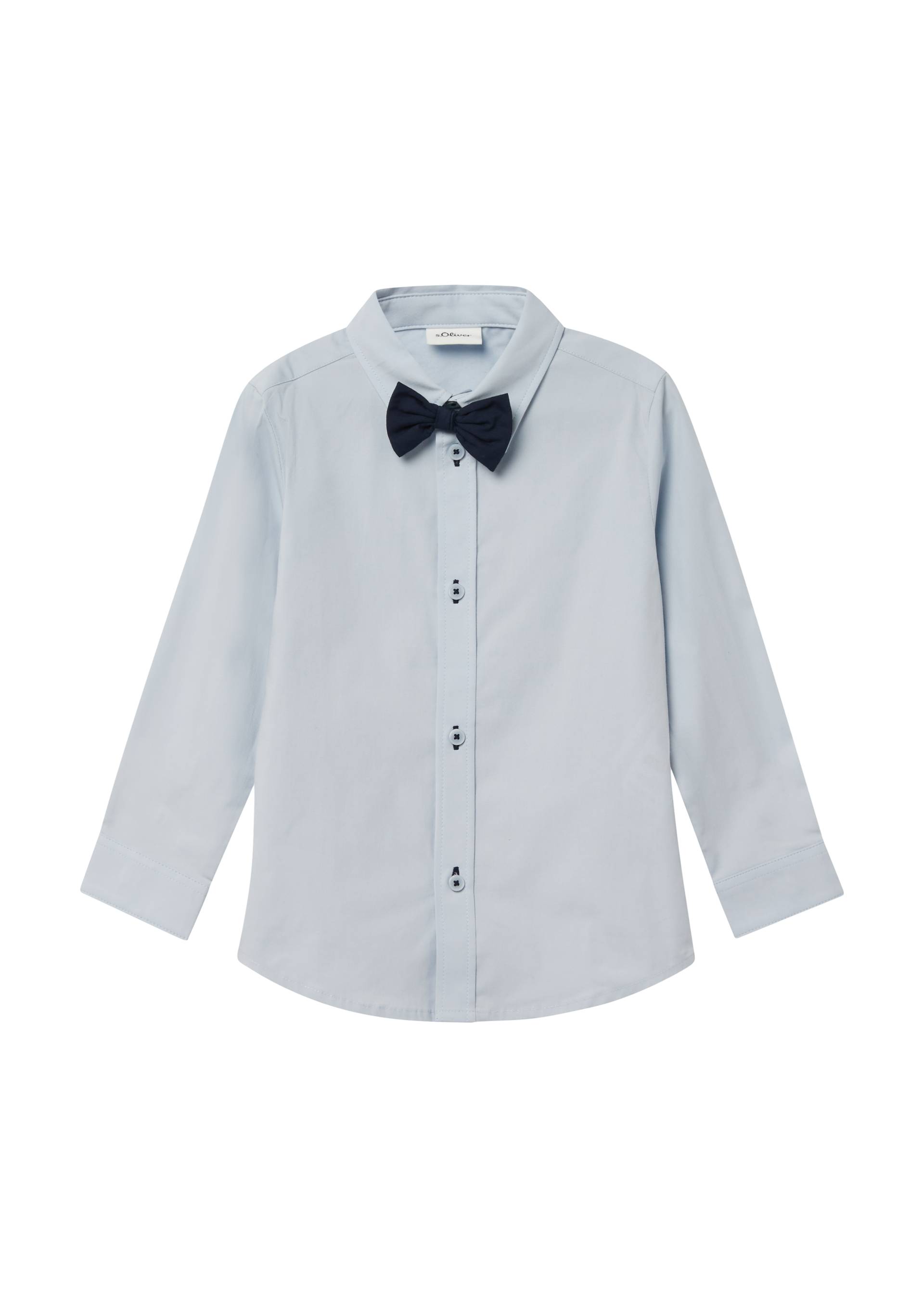 s.Oliver - Festives Hemd mit abnehmbarer Fliege, Kinder, blau von s.Oliver