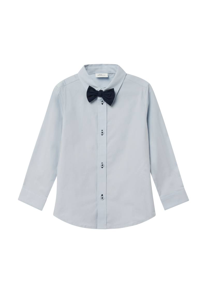 s.Oliver - Festives Hemd mit abnehmbarer Fliege, Kinder, blau von s.Oliver