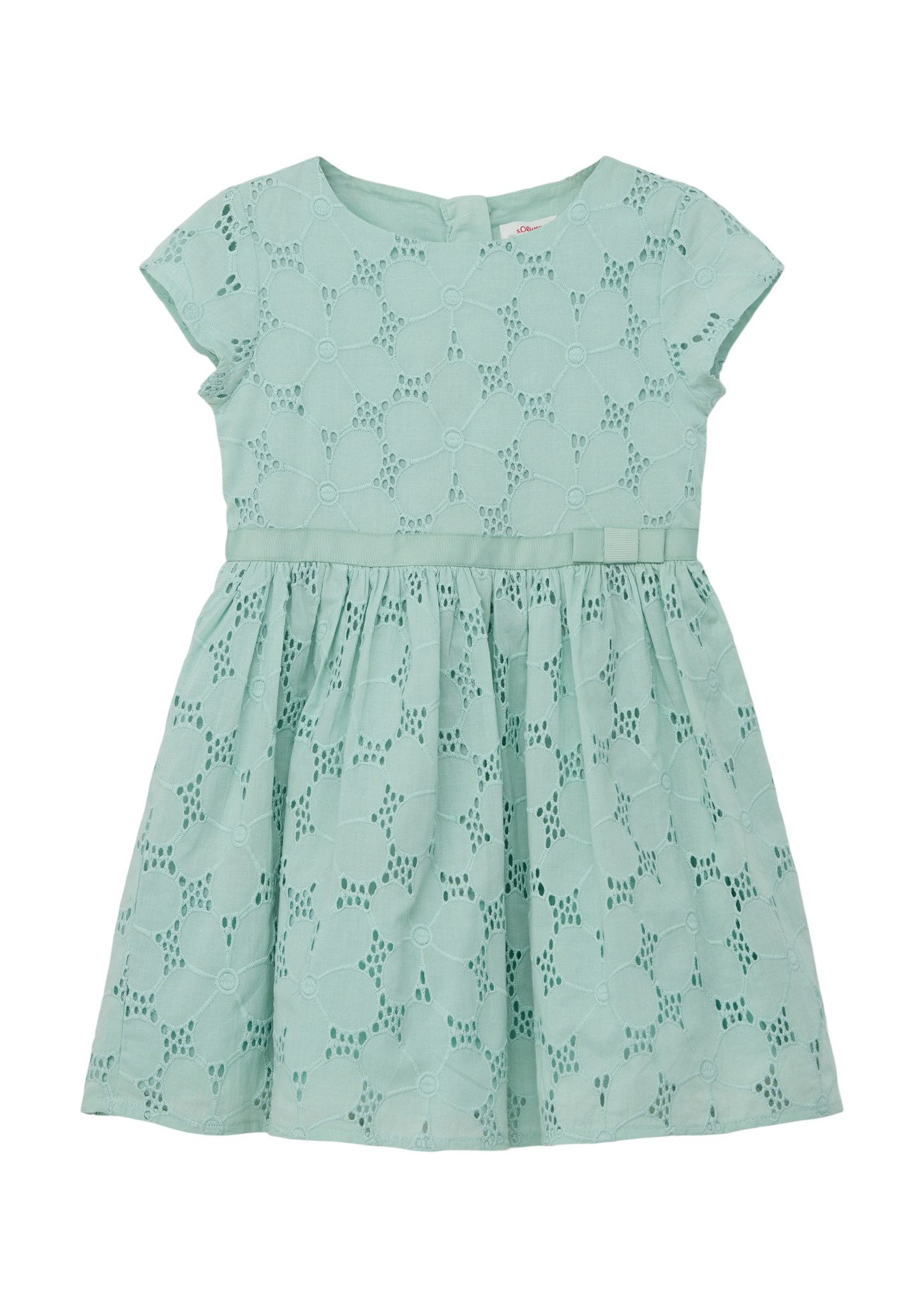 s.Oliver - Festliches Kleid aus Lochspitze, Kinder, türkis von s.Oliver