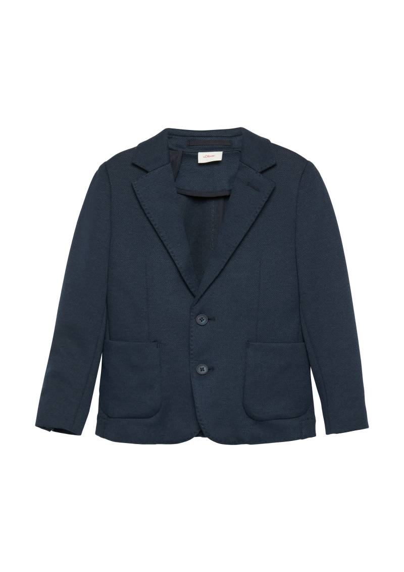 s.Oliver - Festliches Sakko mit aufgesetzten Taschen, Kinder, blau s.Oliver - Festliches Sakko mit aufgesetzten Taschen, Kinder, blau von s.Oliver