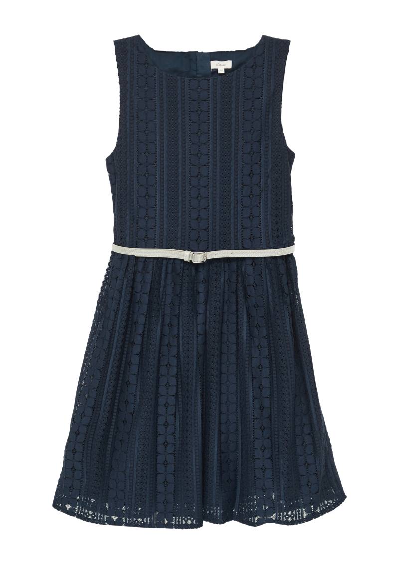 s.Oliver - Festliches Spitzenkleid mit Glitzergürtel, Mädchen, blau s.Oliver - Festliches Spitzenkleid mit Glitzergürtel, Mädchen, blau von s.Oliver