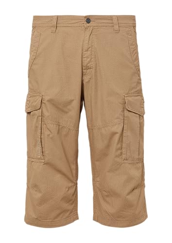 s.Oliver File: Gemusterte Cargo-Bermuda aus Baumwollmix im Relaxed Fit Sandstein 31 von s.Oliver
