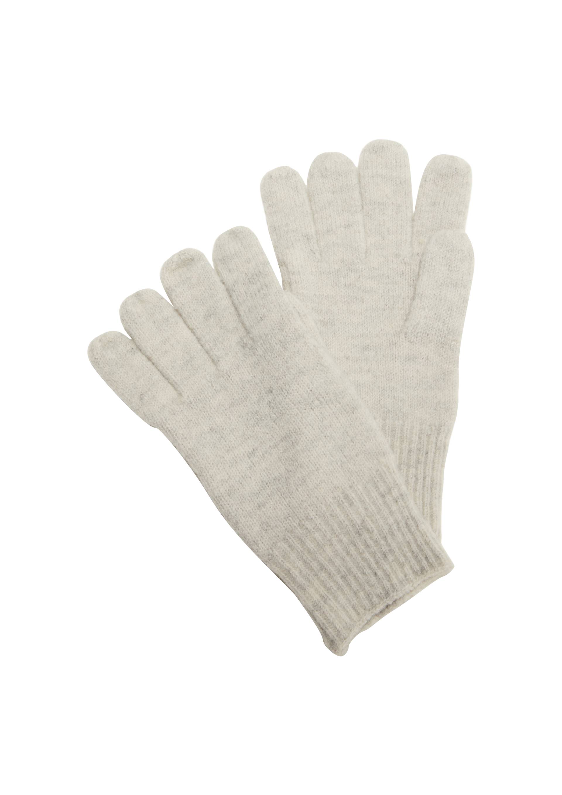 s.Oliver - Fingerhandschuhe in Feinstrick, Damen, grau von s.Oliver