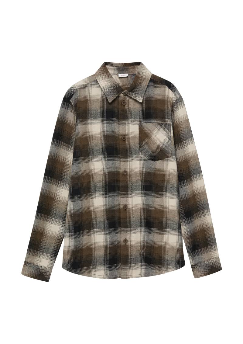 s.Oliver - Flanellhemd mit Karomuster, Jungen, schwarz von s.Oliver