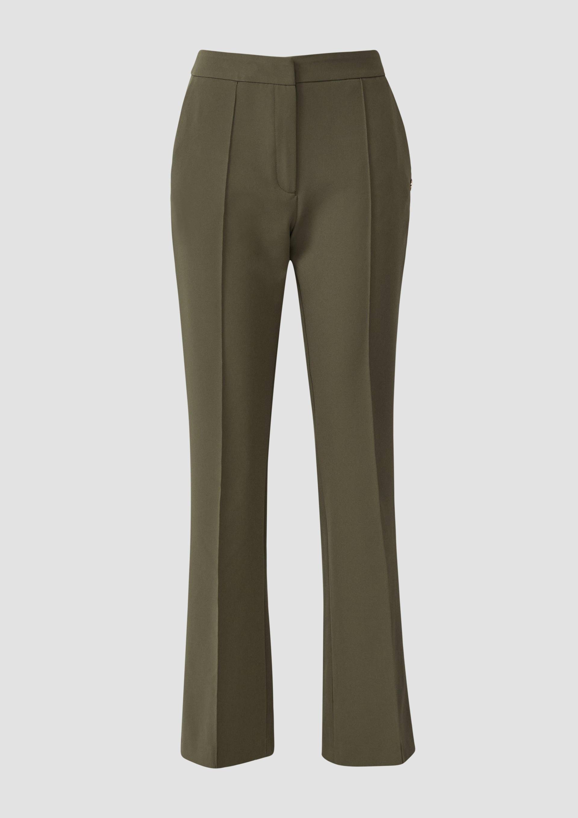 s.Oliver - Flared Leg-Hose mit hohem Bund, Damen, grün s.Oliver - Flared Leg-Hose mit hohem Bund, Damen, grün von s.Oliver
