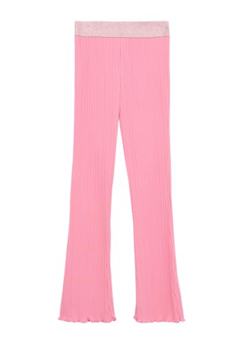 s.Oliver Flared-Leggings mit Rippstruktur und Glitzerbund pink 140 von s.Oliver