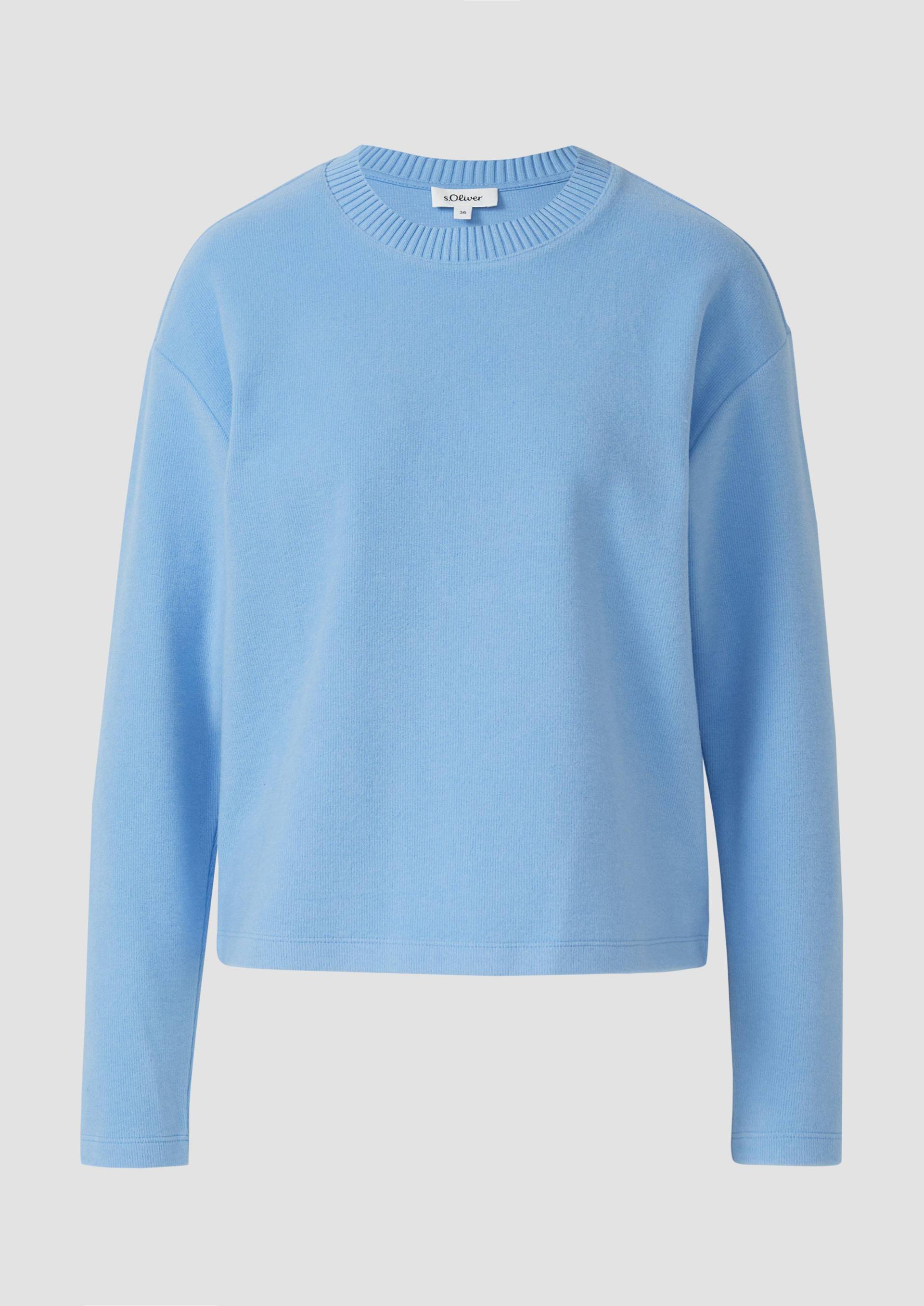 s.Oliver - Flauschiges Sweatshirt, Damen, blau s.Oliver - Flauschiges Sweatshirt, Damen, blau von s.Oliver